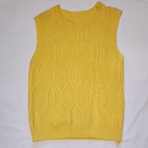 Cosmopolitan | Yellow Crew Neck | Sweater Sz L